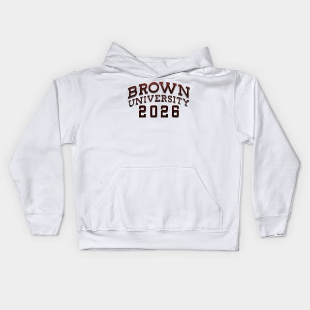 Brown University Class of 2026 Kids Hoodie by MiloAndOtis